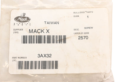 Mack 3AX32 Hex Head Cap Screw NOS