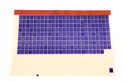 Mack ME031 37MEP41 - 38ME71 Parts Microfiche NOS
