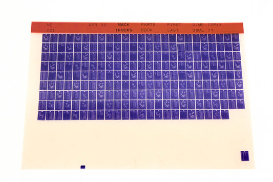 Mack ME031 37MEP41 - 38ME71 Parts Microfiche NOS