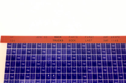 Mack MF026 3MF283P2 3MF1148 Parts Microfiche NOS