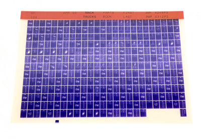 Mack MF028 3MF5245P3 - 3MF5312P3 Parts Microfiche NOS