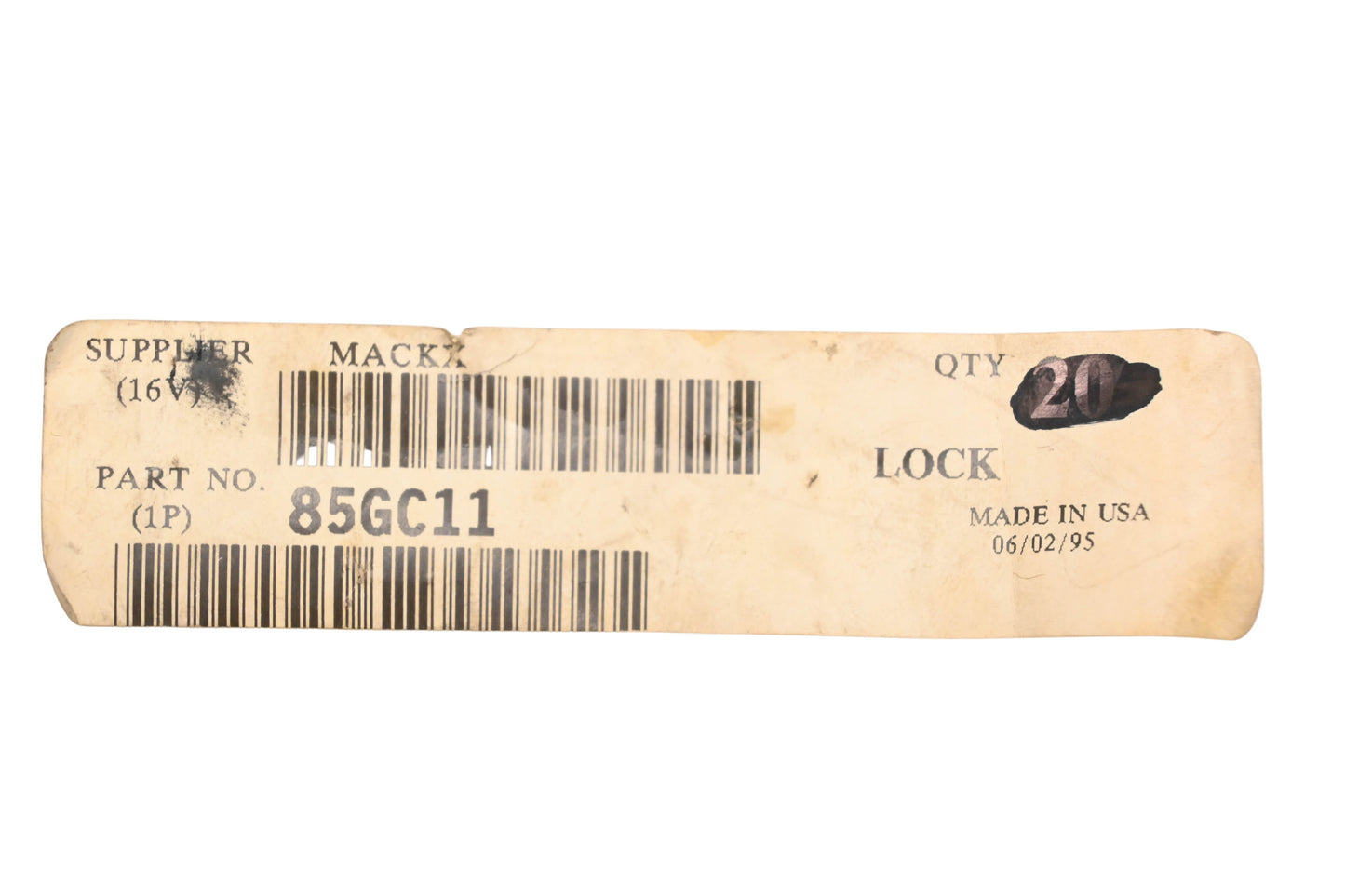 Mack 85GC11 Lock Plate NOS