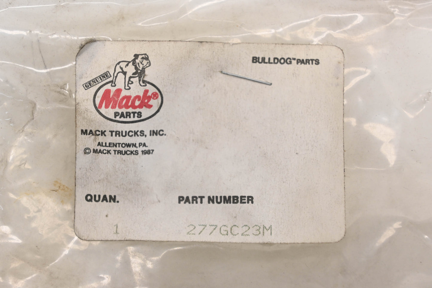 Mack 277GC23M Drain Plug NOS