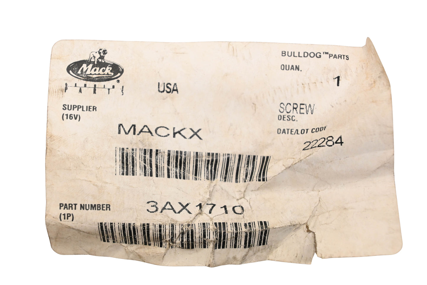 Mack 3AX1710 Screw NOS