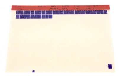 Mack MF033 122MF79P7 -123MF71 Parts Microfiche NOS