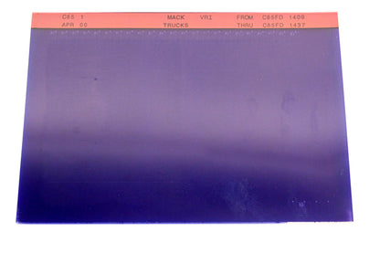 Mack C85 1, C85-1 C85FD1409 - C85FD1437 Parts Microfiche NOS