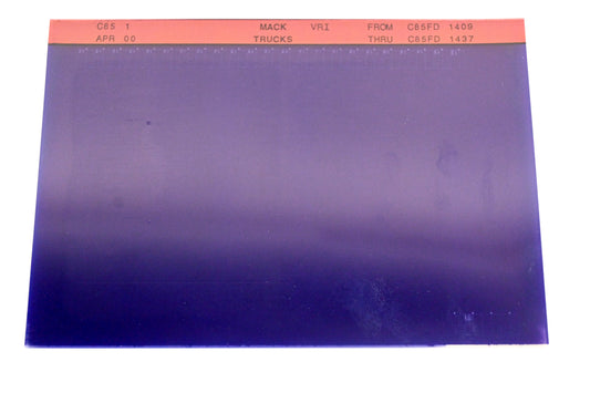 Mack C85 1, C85-1 C85FD1409 - C85FD1437 Parts Microfiche NOS