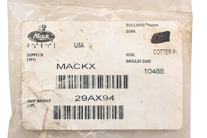 Mack 29AX94, 25109153 Cotter Pin NOS