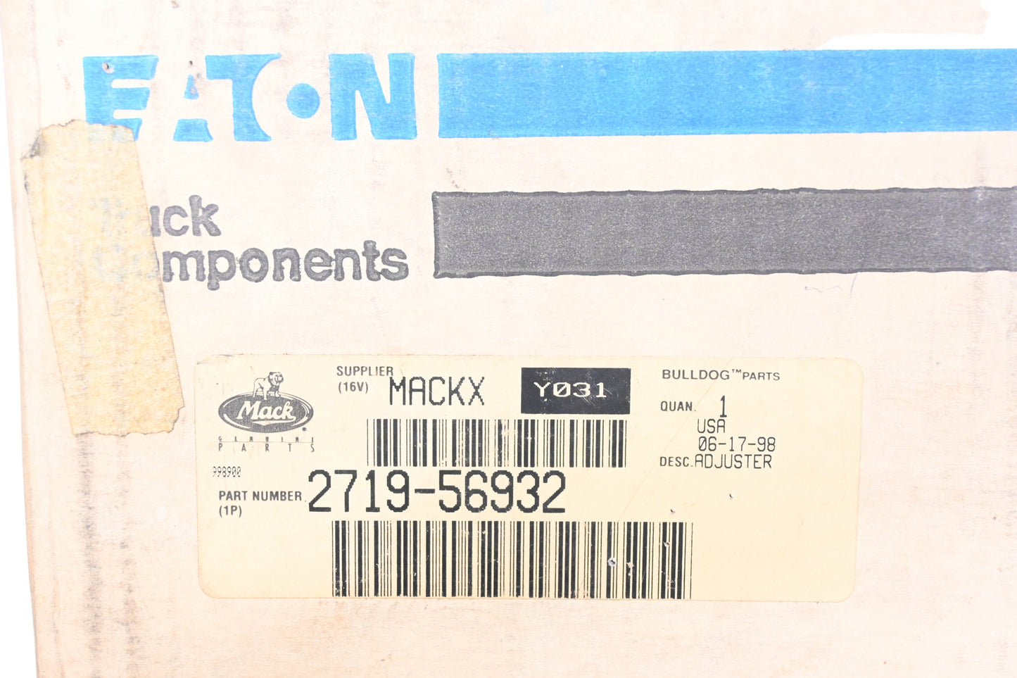 Mack 2719-56932 Eaton Bearing Adjuster Nut NOS
