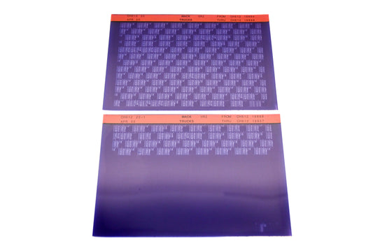 Mack CH612 22, CH612 22-1, CH612-22 CH61219684 - CH61219957 VRI Microfiche Lot of 2 NOS