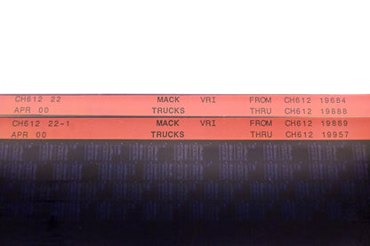 Mack CH612 22, CH612 22-1, CH612-22 CH61219684 - CH61219957 VRI Microfiche Lot of 2 NOS