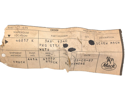 Mack 3AX1240 Screw NOS