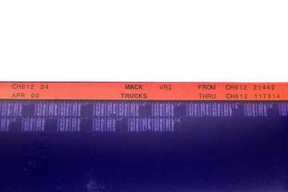 Mack CH612 24, CH612-24 CH61221442 -CH612117314 VRI Microfiche NOS
