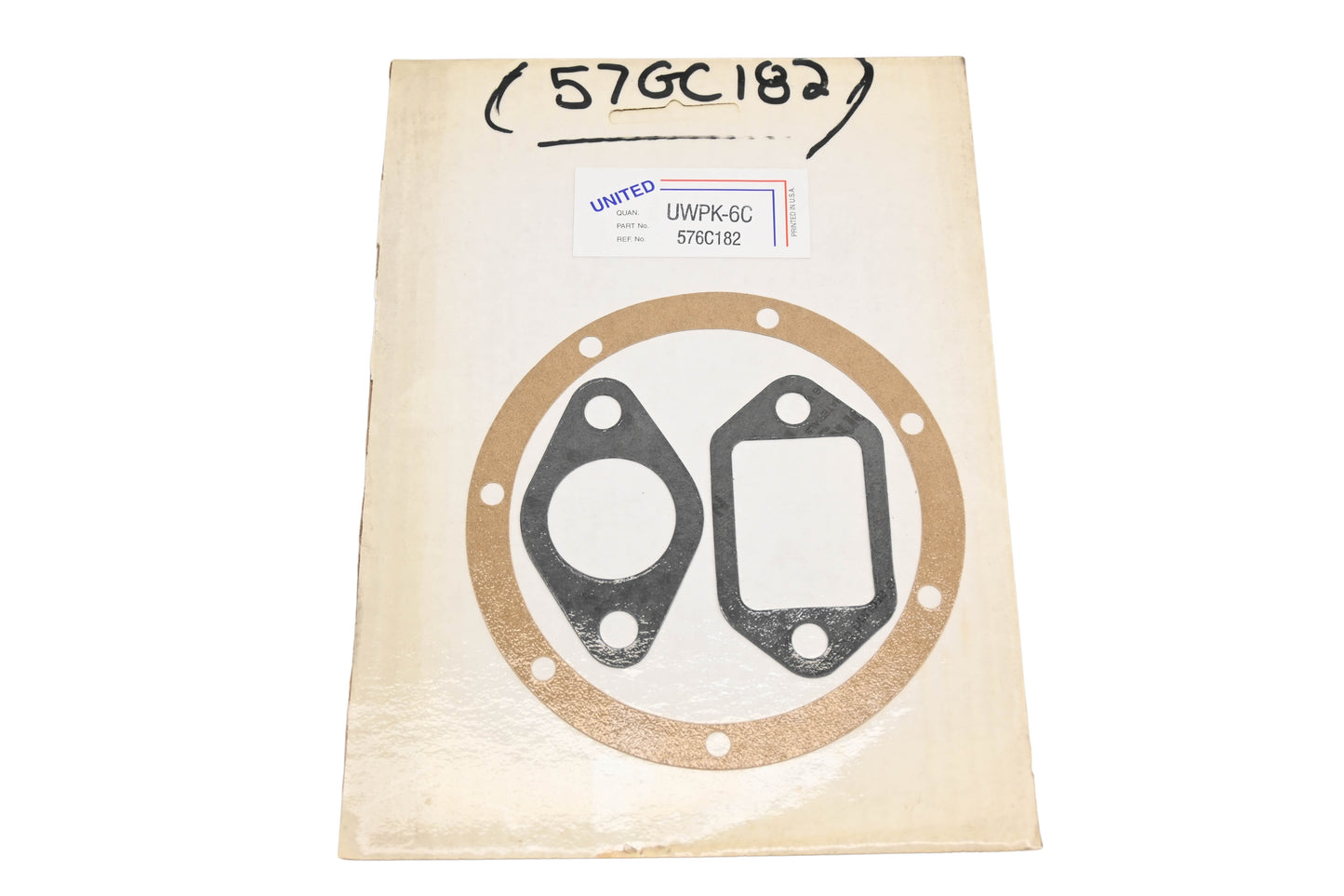 United UWPK-6C, 576C182, 576GC182 Gasket Kit NOS