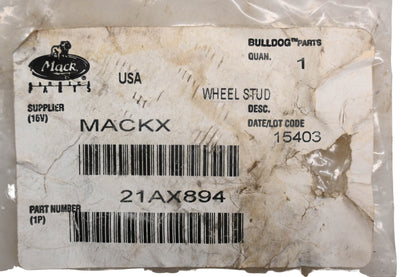 Mack 21AX894 Wheel Stud NOS
