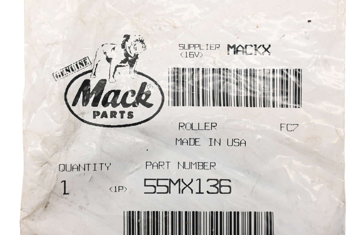 Mack 55MX136 Roller Pin NOS