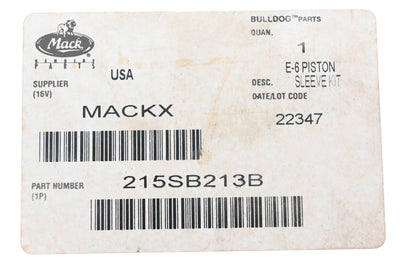 Mack 215SB213B Piston Cylinder Kit NOS