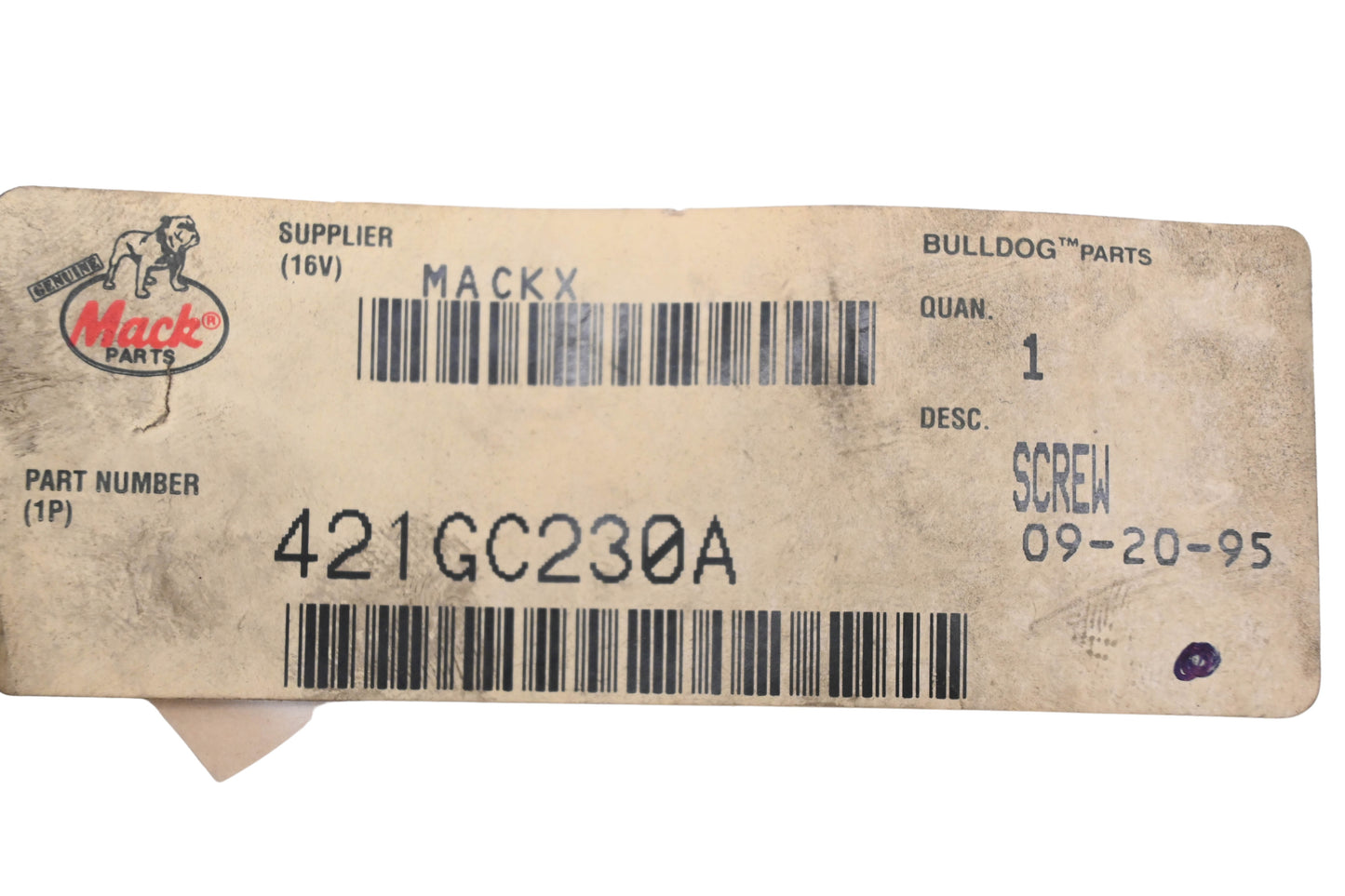 Mack 421GC230A Screw NOS