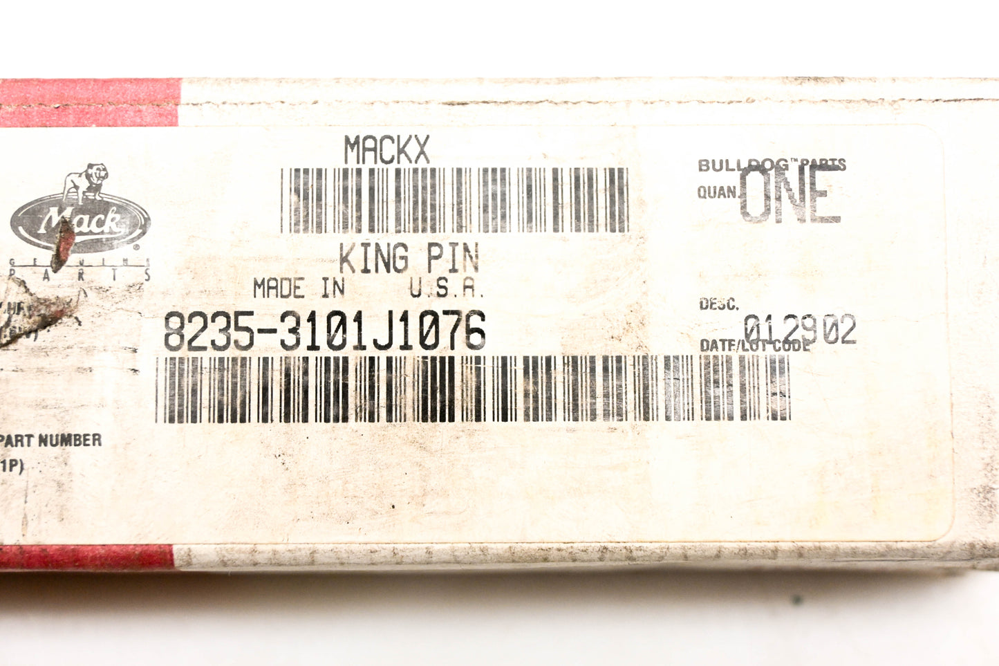 Mack 8235-3101J1076, 3101 J 1076 Meritor King Pin NOS