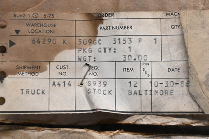 Mack 509GC3153P1 Cylinder Sleeve NOS