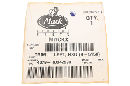 Mack 4379-RD342290 Left Housing Trim NOS