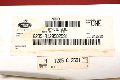 Mack 8235-A1205Q2591, A 1205 Q 2591 Meritor Oil Seal NOS