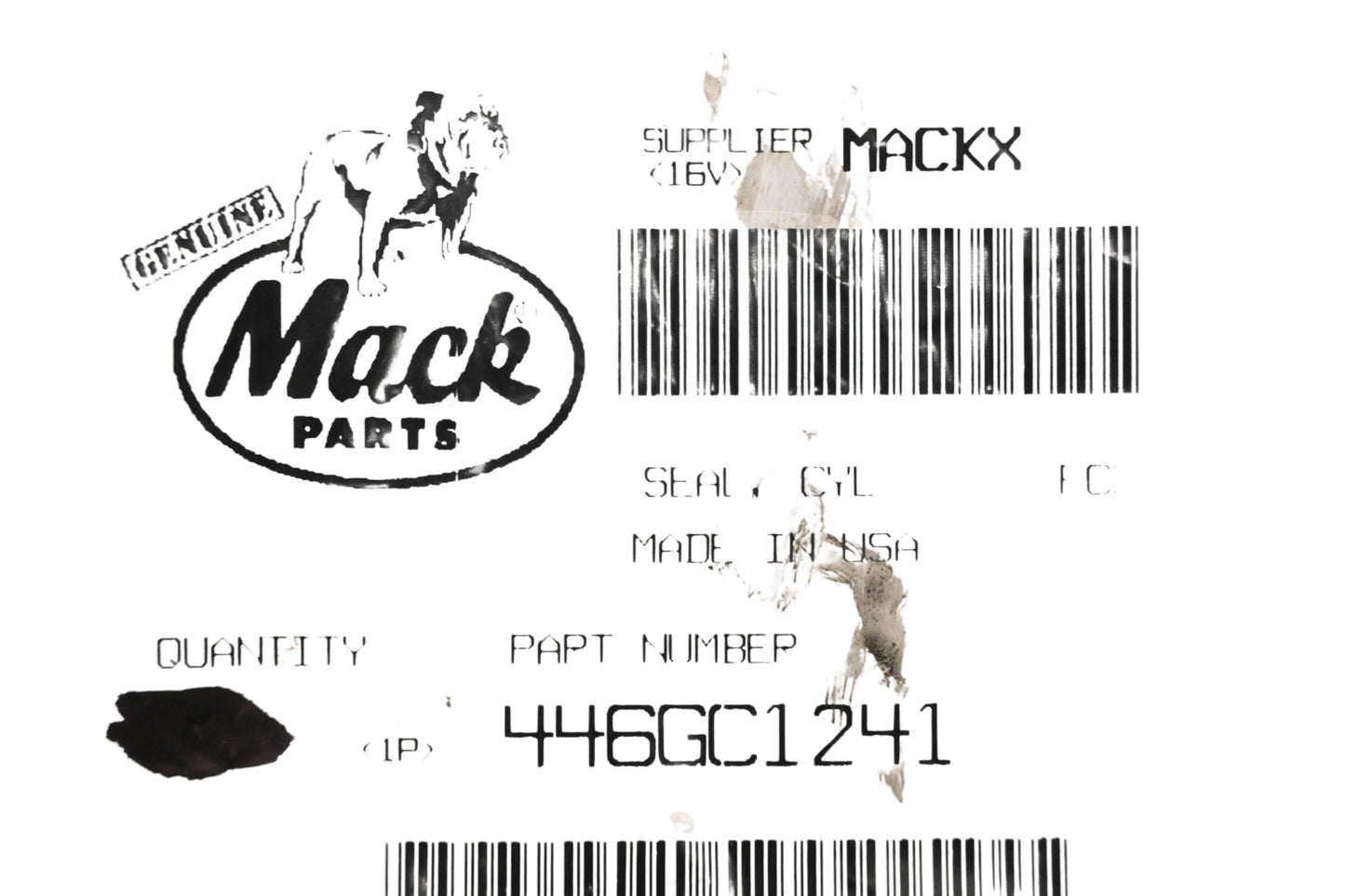 Mack 446GC1241 O-Ring NOS