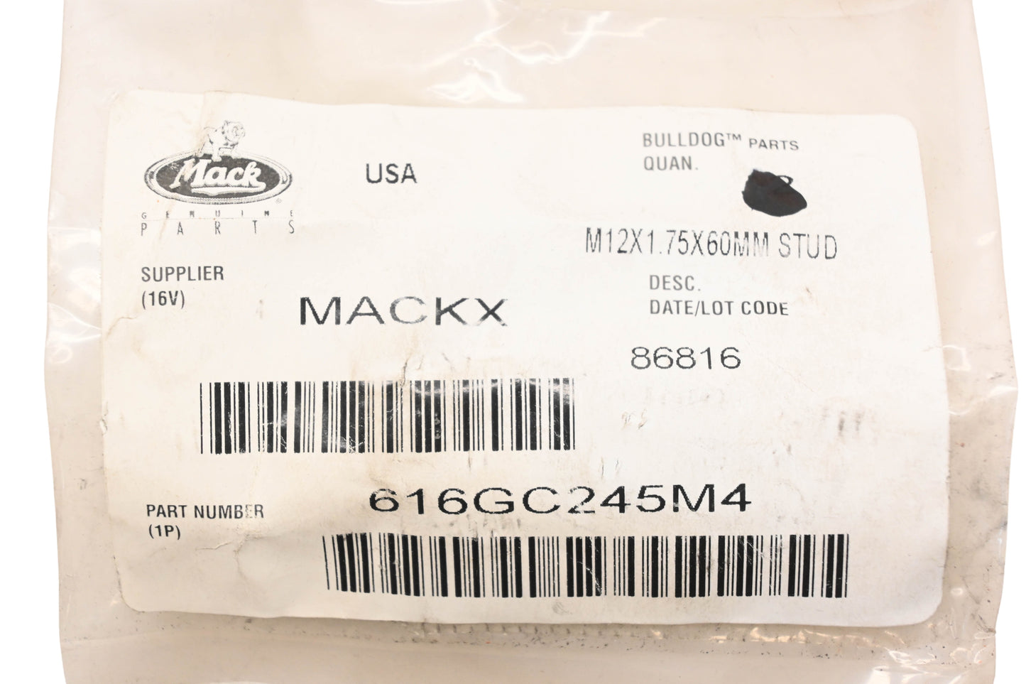 Mack 616GC245M4 Stud NOS