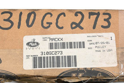 Mack 310GC273 Alternator 3 Groove Pulley NOS