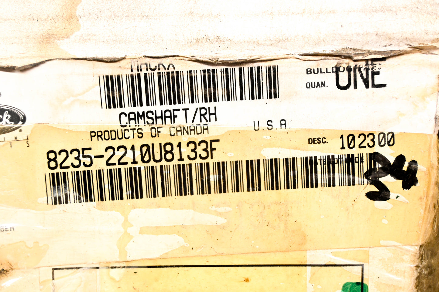 Mack 8235-2210U8133F, 2210 U 8133F Meritor Camshaft