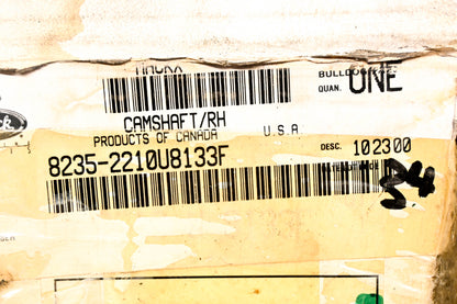 Mack 8235-2210U8133F, 2210 U 8133F Meritor Camshaft