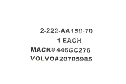 Parker 2-222-AA150-70, 446GC275, 20705985 Mack O-Ring NOS