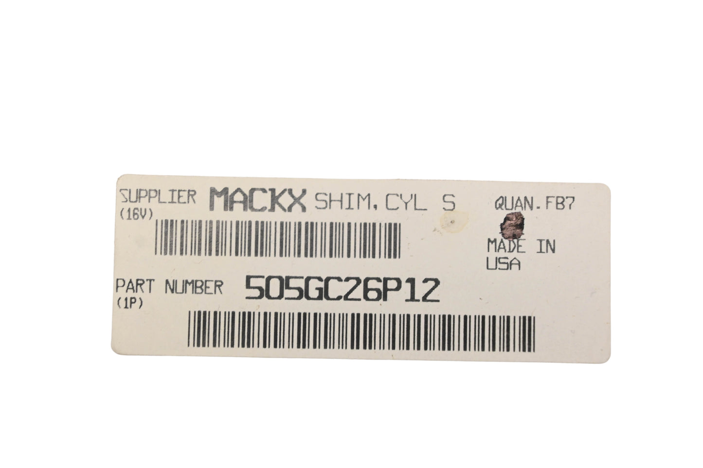 Mack 505GC26P12 Shim NOS