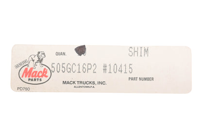 Mack 505GC16P2 Shim NOS