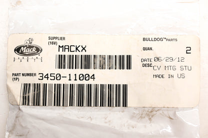 Mack 3450-11004 CV Mounting Studs Qty 2 NOS