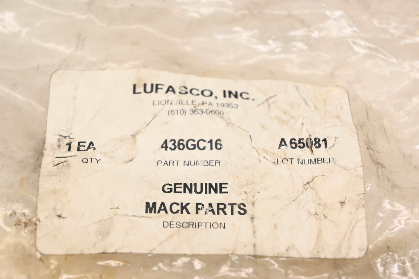 Mack 436GC16 Crankshaft Bolt NOS
