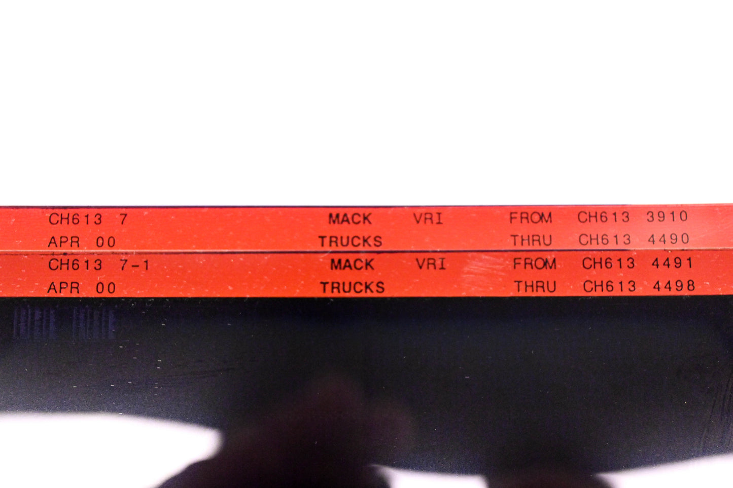 Mack CH613 7, CH613 7-1 CH6133910 -CH6134498 VRI Microfiche Lot of 2 NOS