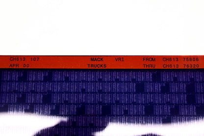 Mack CH613 107 CH61375806 -CH61376320 VRI Microfiche NOS