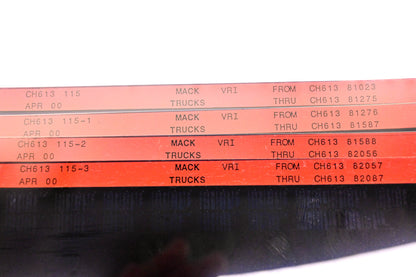 Mack CH613 115, CH613 115-1, CH613 115-3 CH61381023 -CH61382087 VRI Microfiche Lot of 4 NOS