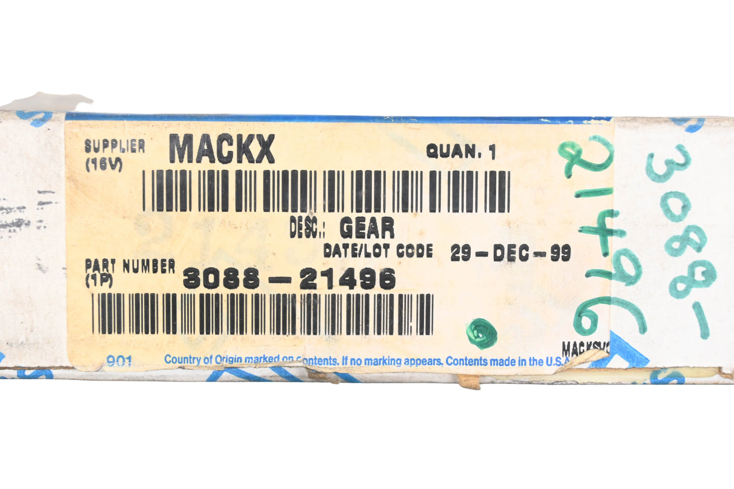 Mack 3088-21496 Eaton Fuller Drive Gear NOS