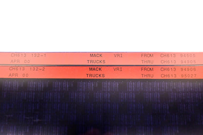 Mack CH613 132-1, CH613 132-2 CH61394505 - CH61395027 VRI Microfiche Lot of 2 NOS