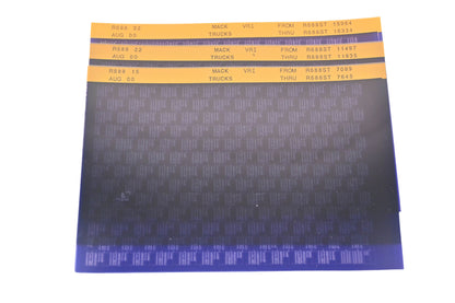 Mack R688 15, R688 22, R688 32 R688ST7089 - R688ST16334 VRI Microfiche Lot of 3 NOS