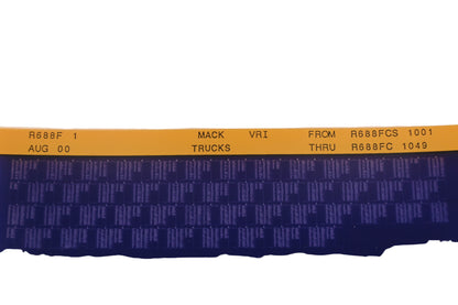 Mack R688F 1 R688FCS1001 - R688FC1049 Vir Microfiche NOS