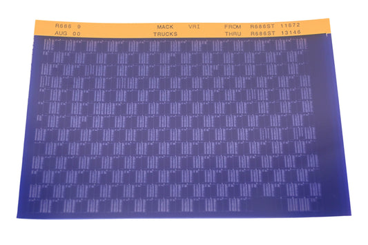 Mack R686 9 R686ST11672 -R686ST13146 CRI Microfiche NOS