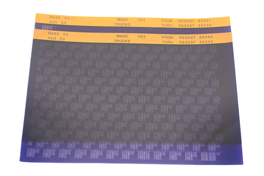 Mack R686 50, R686 50-1 R686ST68389 - R686ST69558 VRI Microfiche Lot of 2 NOS