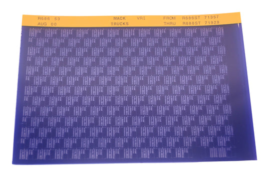 Mack R686 53 R686ST71357 - R686ST71929 VRI Microfiche NOS