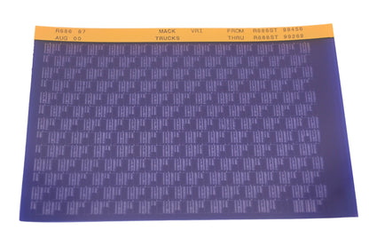 Mack R686 87 R686ST98456 - R686ST99269 VRI Microfiche NOS