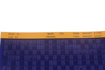 Mack R685 24 R685ST31582 - R685ST32367 VRI Microfiche NOS