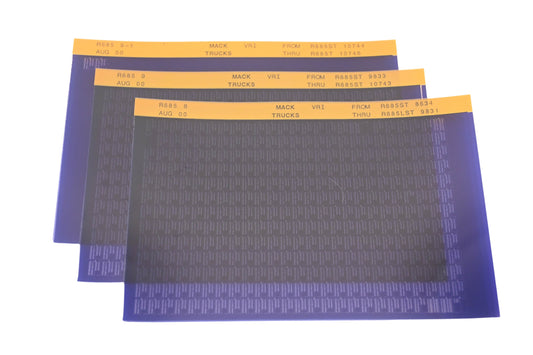Mack R685 8, R685 9, R685 9-1 R685ST8634 - R685T10746 VRI Microfiche Lot of 3 NOS