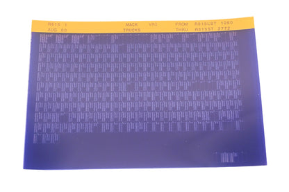 Mack R615 1 R615LST1090 - R615ST2772 VRI Microfiche NOS